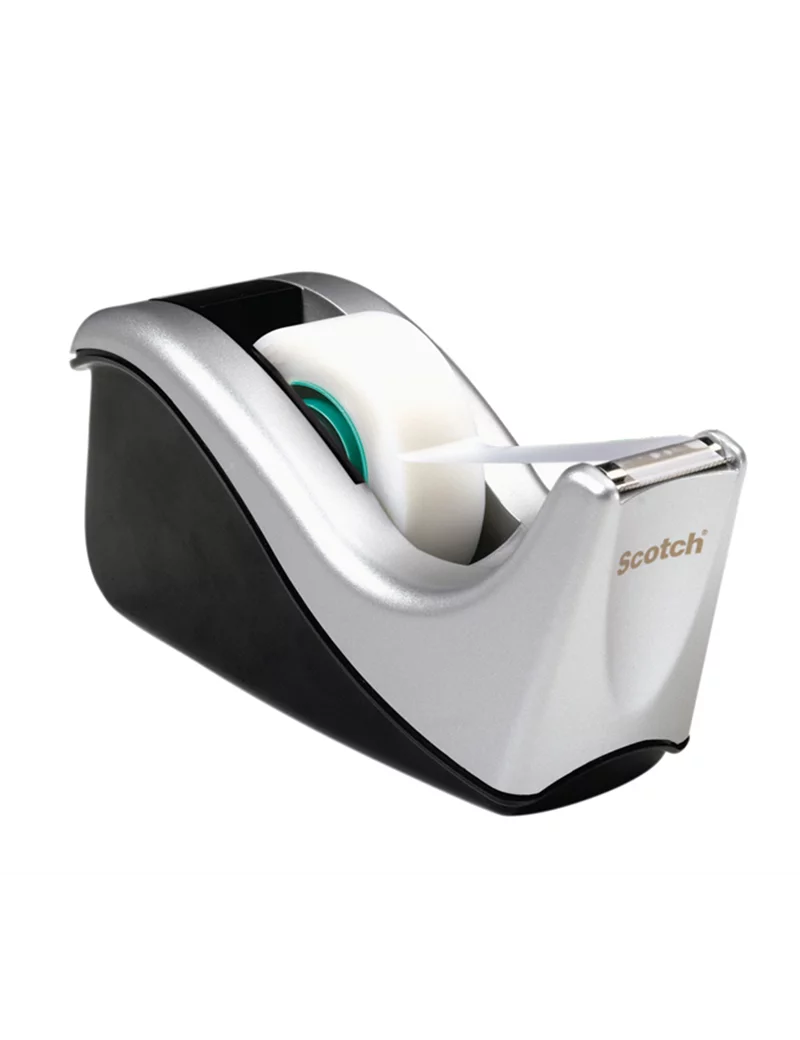 Dispenser per Nastro Adesivo C60 Scotch 3M - 19 mm x 33 m - 86801 (Nero e Argento) Dispenser per Nastro Adesivo C60 Scotch 3M - 19 mm x 33 m - 86801 (Nero e Argento)