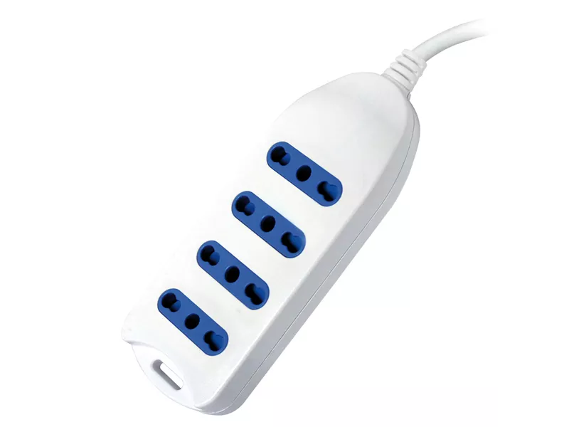 Presa Multipla MKC - 4 Prese Bipasso 2P+T - 492517976 (Bianco)