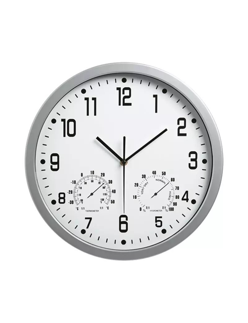 Orologio da Parete Weather Station Lebez - 35 cm - 3217 (Bianco) Orologio da Parete Weather Station Lebez - 35 cm - 3217 (Bianco)