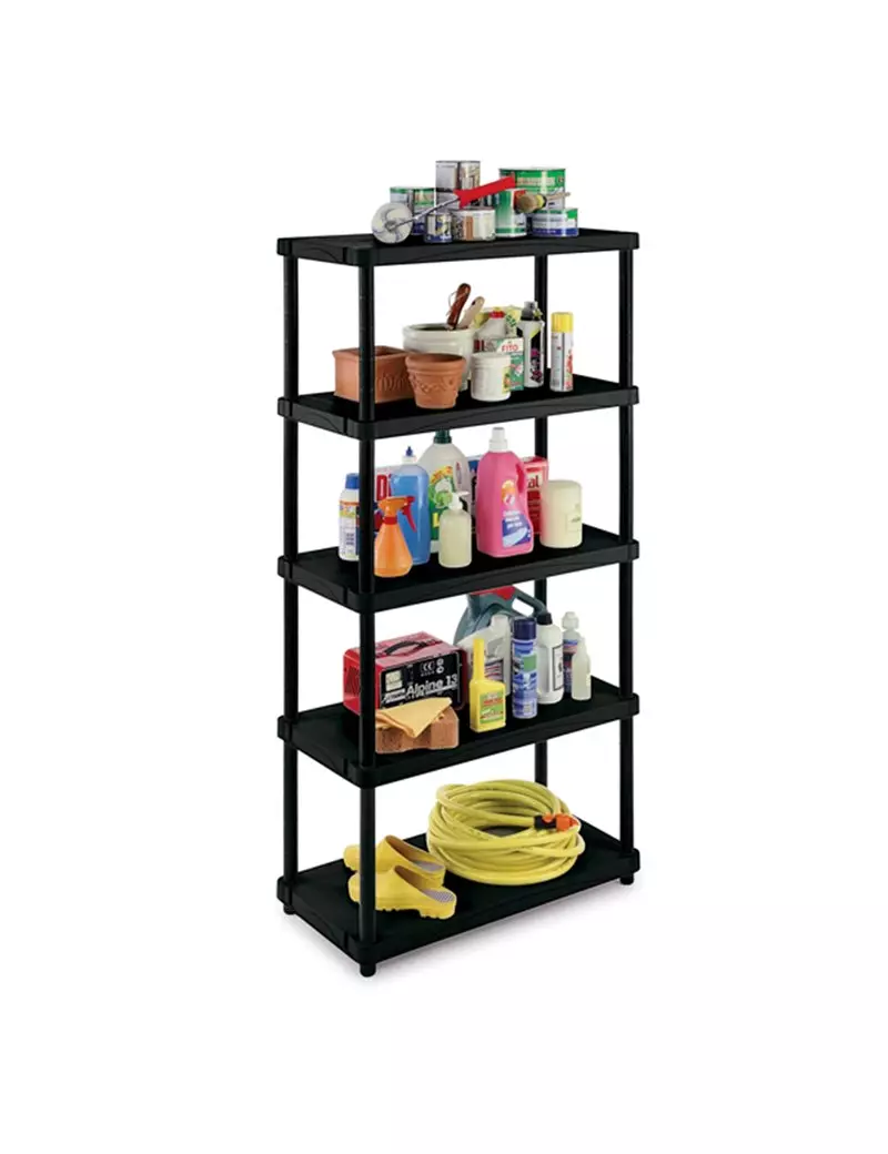 Scaffalatura Modulo Terry Store Age - 25 kg - 80x40x173,4 cm - 1001895 (Nero) Scaffalatura Modulo Terry Store Age - 25 kg - 80x40x173,4 cm - 1001895 (Nero)