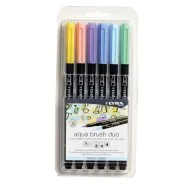 Pennarelli Aqua Brush Duo Lyra - L6521061 (Colori Pastel Conf. 6)