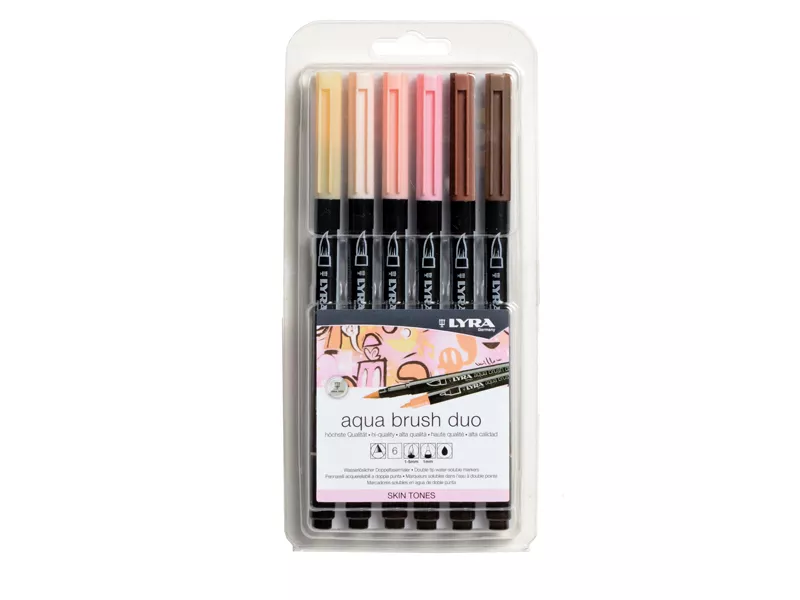 Pennarelli Aqua Brush Duo Lyra - L6521062 (Skin Tones Conf. 6)
