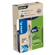 Penna a Sfera a Scatto B2P Ecoball Pilot - 1 mm - 000032 (Nero Conf. 10+10)