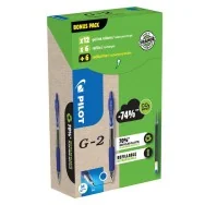 Penna Gel a Scatto G-2 Pilot - 0,7 mm - 000024 (Blu Conf. 12+12)