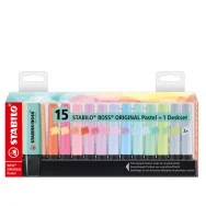 Evidenziatore Boss Pastel Stabilo - 2-5 mm - 7015-02 (Assortiti Conf. 15)
