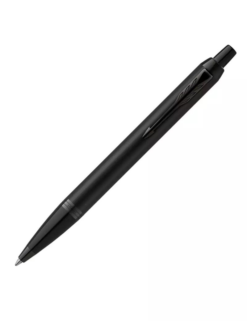 Penna a Sfera a Scatto IM Archromatic Black Edition Parker - Media - 2127618 (Blu)