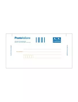 Cartolina Raccomandata A/R Edipro - 20x10 cm - con Adesivo Rimovibile - E0622/1 (Conf. 100)