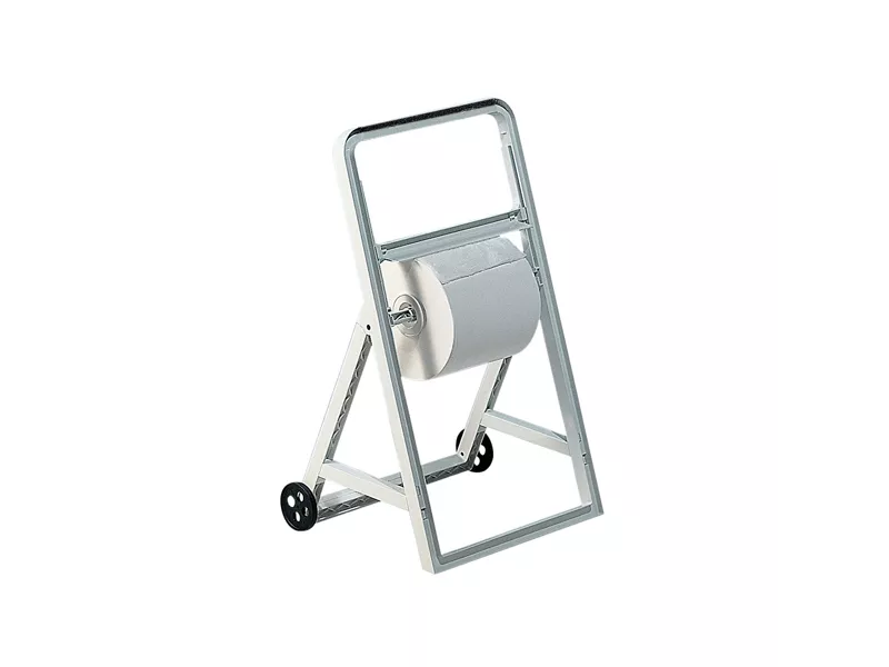 Dispenser a Cavalletto per Bobine in Carta Mar Plast - 51,5x47x91 cm - A56611 (Bianco)