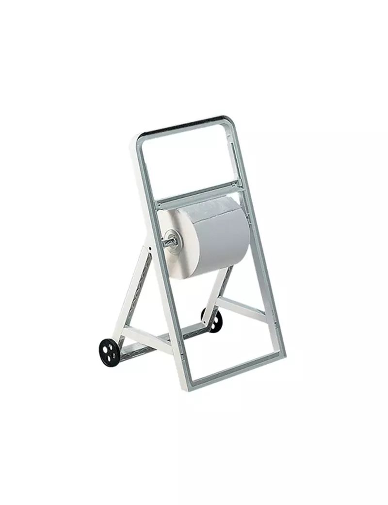 Dispenser a Cavalletto per Bobine in Carta Mar Plast - 51,5x47x91 cm - A56611 (Bianco)