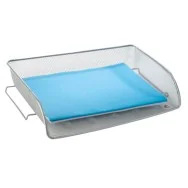 Portacorrispondenza in Rete Metallica Mesh Alba - 35x6,5x29 cm - MESHIT/M (Argento)