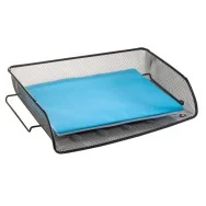 Portacorrispondenza in Rete Metallica Mesh Alba - 35x6,5x29 cm - MESHIT/M (Nero)