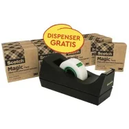 Dispenser per Nastro Adesivo C38 Scotch 3M - 19 mm x 33 m - 44703 (Nero)