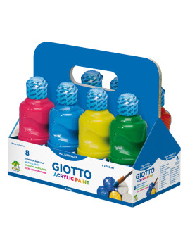 Tempera Acrilica Giotto Fila - 250 ml - 535100 (Assortiti Conf. 8)