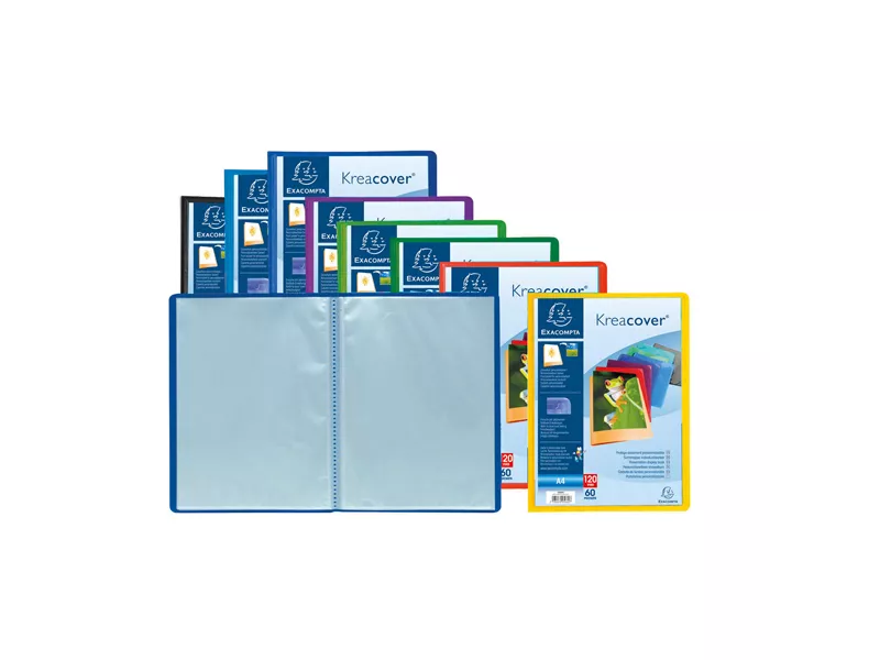 Portalistino Personalizzabile Kreacover Exacompta - 21x29,7 cm - 30 Buste - 5730E (Assortiti)