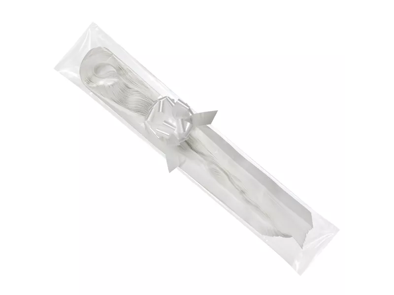 Nastro Strip per Regali 6800 Brizzolari - 50 mm x 20 cm - 00313501 (Bianco Conf. 50)