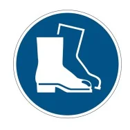 Segnaletica da Terra Durable - Calzature di Sicurezza Obbligatorie - 1733-06 (Blu)