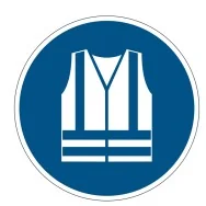 Segnaletica da Terra Durable - Gilet di Sicurezza Obbligatorio - 1735-06 (Blu)