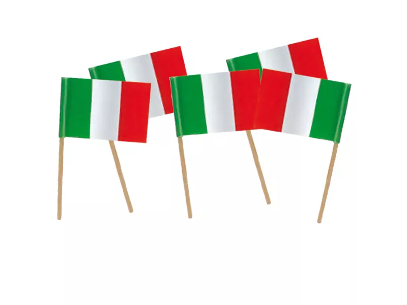 Bandierine per Stuzzichini Big Party - 13220 (Tricolore Conf. 50) Bandierine per Stuzzichini Big Party - 13220 (Tricolore Conf. 50)