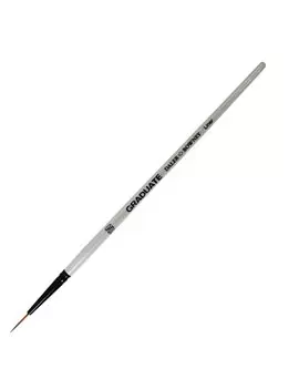 Pennello Sintetico Graduate Daler-Rowney - Punta Extra Fine - n. 10/0 - Manico Corto - D212151090 (Conf. 6)