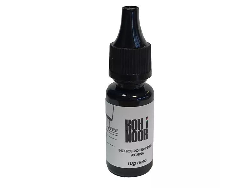 Inchiostro di China Koh-i-noor - 10 ml - DH5911HALF (Nero)
