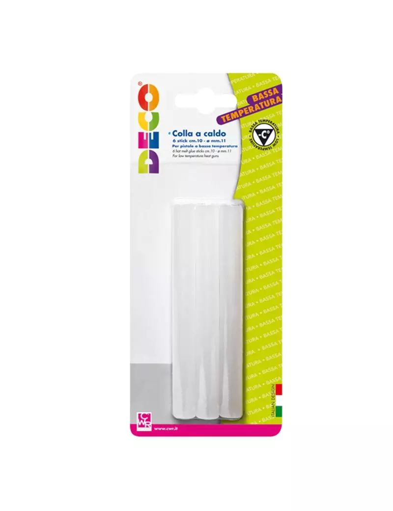 Colla Termofusibile in Stick Deco CWR - 10 cm - 06165 (Assortiti Conf. 12) Colla Termofusibile in Stick Deco CWR - 10 cm - 06165 (Assortiti Conf. 12)