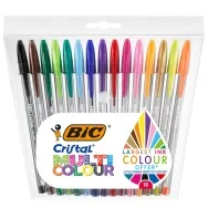 Penna a Sfera Cristal Bic - Punta Large - 1,6 mm - 964899 (Multicolor Conf. 15)