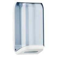 Dispenser per Carta Igienica in Fogli Mar Plast - 15,8x13x30,7 cm - A62110 (Bianco e Trasparente)