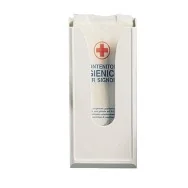 Dispenser per Sacchetti Igienici Mar Plast - 13,5x5,5x29,5 cm - A53101 (Bianco)
