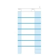 Blocco Comande a 7 Tagliandi Data Ufficio - 100/100 Copie Autoricalcanti - 10,5x23 cm - 814000000