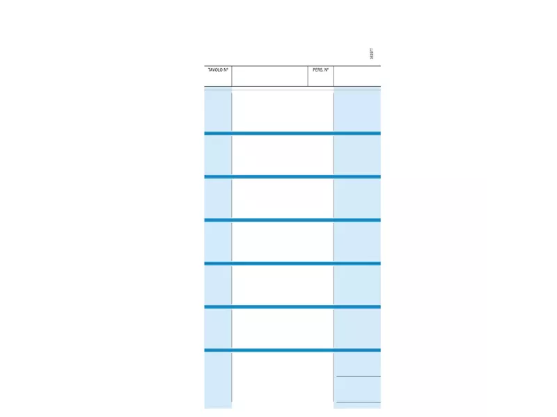 Blocco Comande a 7 Tagliandi Data Ufficio - 100/100 Copie Autoricalcanti - 10,5x23 cm - 814000000