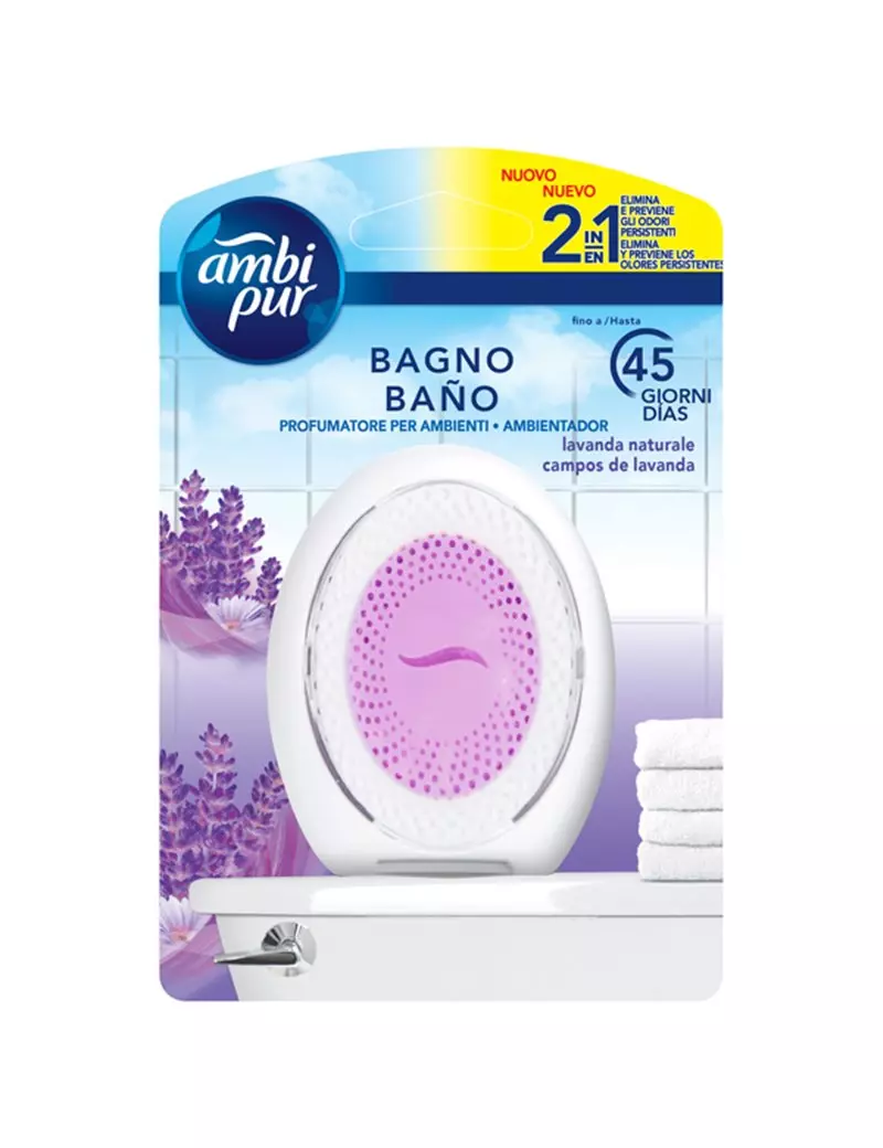 Profumatore per Bagno Ambipur - AH105 (Lavanda) Profumatore per Bagno Ambipur - AH105 (Lavanda)