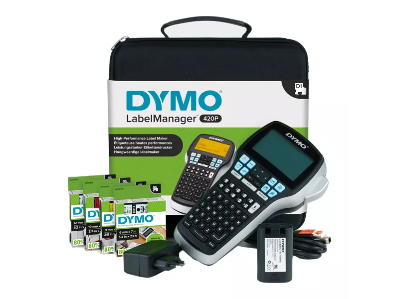 Kit Etichettatrice Dymo LabelManager 420P - 4 Nastri Inclusi - S0915480 Kit Etichettatrice Dymo LabelManager 420P - 4 Nastri Inclusi - S0915480