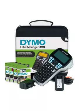 Kit Etichettatrice Dymo LabelManager 420P - 4 Nastri Inclusi - S0915480