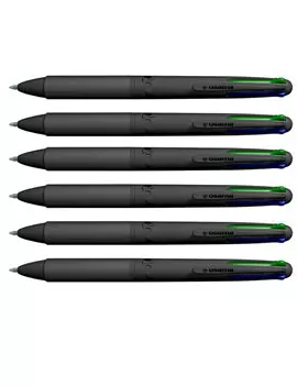 Penna a Sfera All Black Osama - 1 mm - OW 84005713 (Nero Blu Rosso Verde Conf. 6)