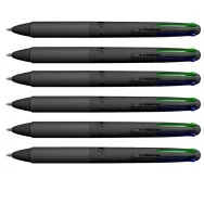 Penna a Sfera All Black Osama - 1 mm - OW 84005713 (Nero Blu Rosso Verde Conf. 6)