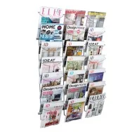 Espositore da Parete Alba - 21 Tasche - 112 cm - DDFIL21M (Grigio)