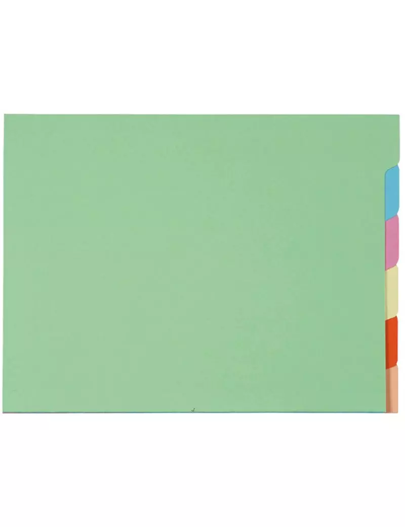 Divisori in Cartoncino per Cartelle Sospese Exacompta - Armadio - 24x32 cm - 6 Tasti - 336000E (Assortiti Conf. 10) Divisori in Cartoncino per Cartelle Sospese Exacompta - Armadio - 24x32 cm - 6 Tasti - 336000E (Assortiti Conf. 10)