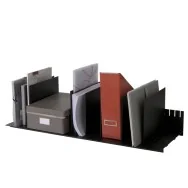 Portariviste a 10 Separatori Mobili Paperflow - 80,2x27,5x21 cm - K421201 (Nero)