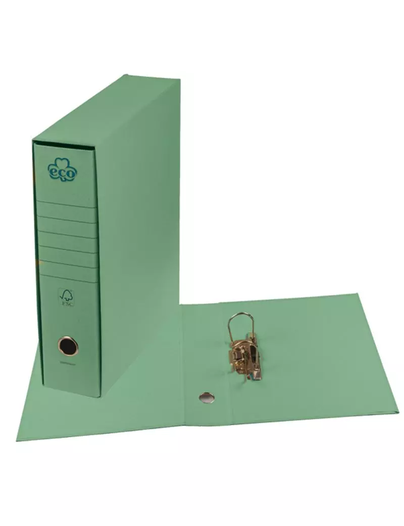 Registratore Eco New Brefiocart - Dorso 8 - 23x33 cm - 0201170.V (Verde Conf. 12) Registratore Eco New Brefiocart - Dorso 8 - 23x33 cm - 0201170.V (Verde Conf. 12)