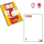 Etichette Adesive in Poliestere Markin - A4 - 210x297 mm - 220LTGC503 (Trasparente Conf. 50)