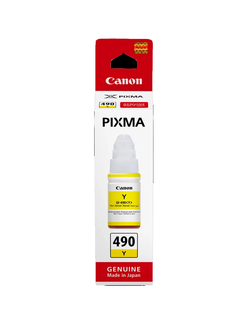 Inchiostro Originale Canon GI-490y 0666C001 (Giallo 7000 pagine) Inchiostro Originale Canon GI-490y 0666C001 (Giallo 7000 pagine)