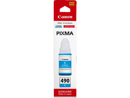 Inchiostro Originale Canon GI-490c 0664C001 (Ciano 7000 pagine)