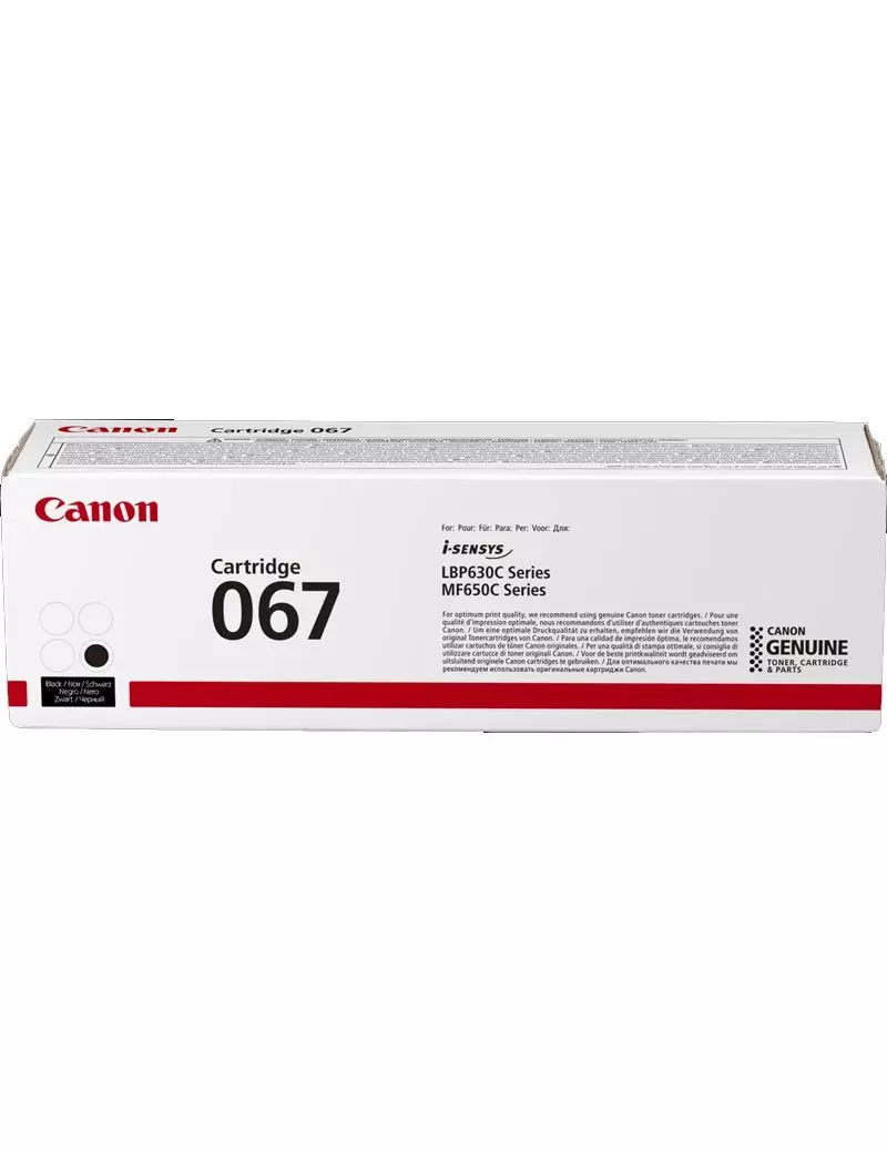 Toner Originale Canon 067bk 5102C002 (Nero 1350 pagine)