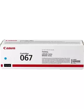 Toner Originale Canon 067c 5101C001 (Ciano 1250 pagine)