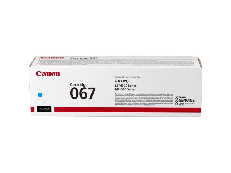 Toner Originale Canon 067c 5101C001 (Ciano 1250 pagine)