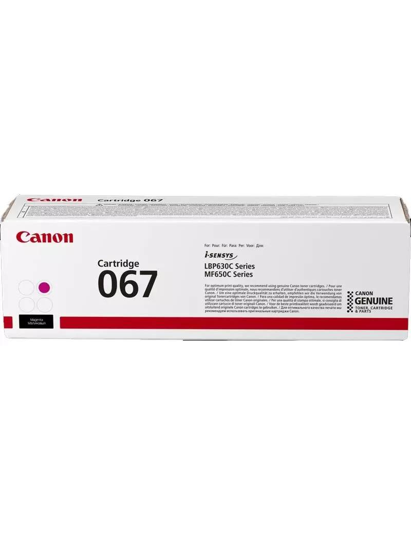 Toner Originale Canon 067m 5100C002 (Magenta 1250 pagine) Toner Originale Canon 067m 5100C002 (Magenta 1250 pagine)