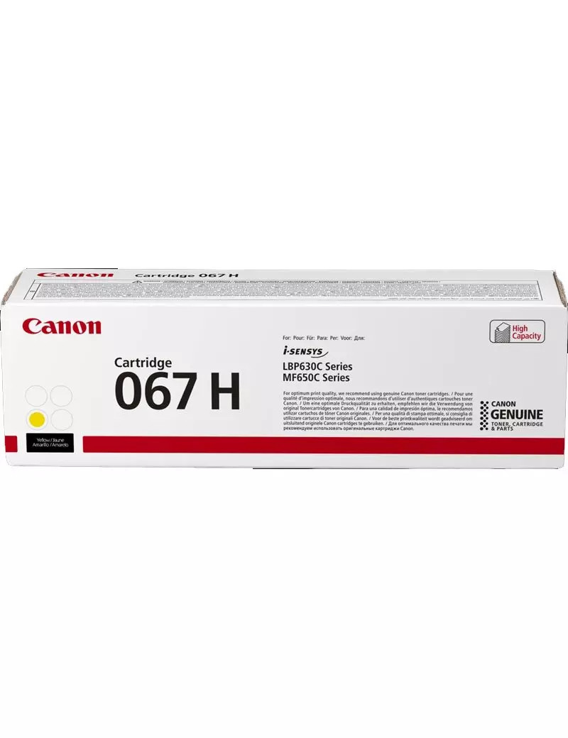 Toner Originale Canon 067hy 5103C002 (Giallo 2350 pagine) Toner Originale Canon 067hy 5103C002 (Giallo 2350 pagine)