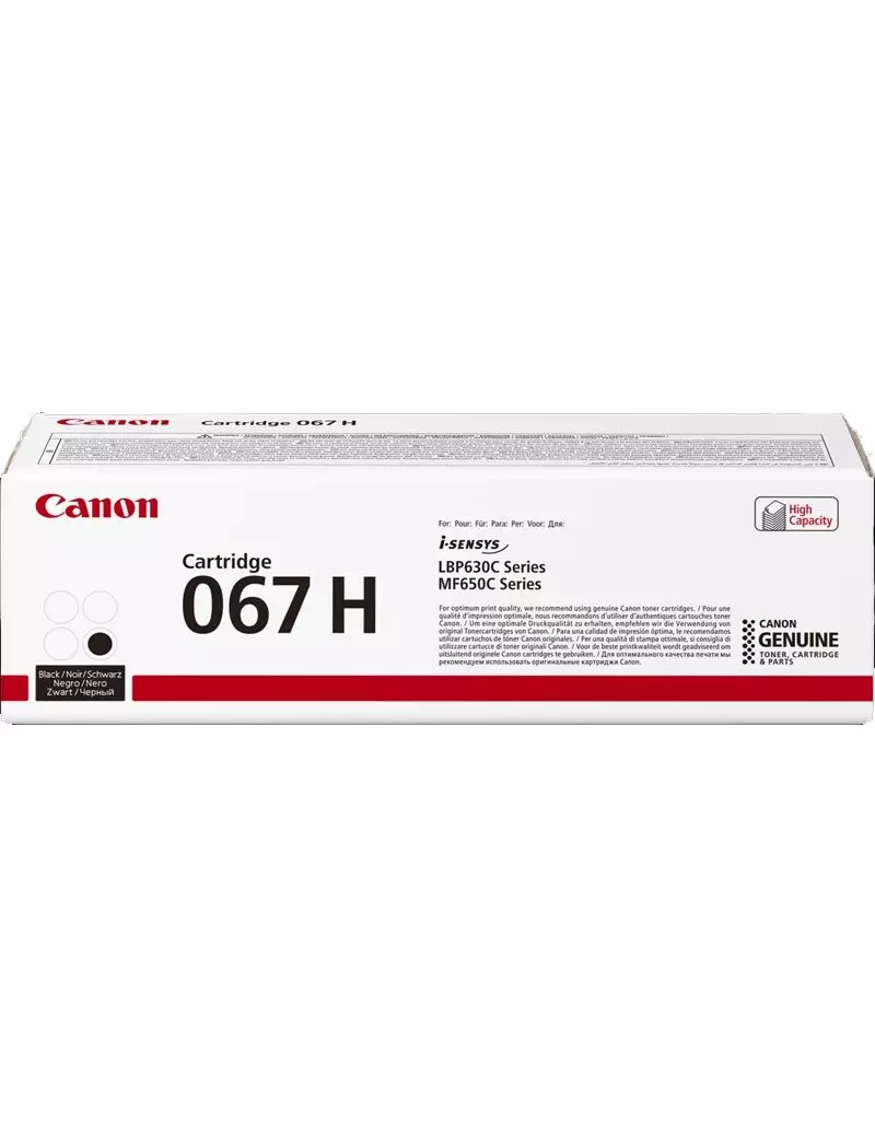 Toner Originale Canon 067hbk 5106C002 (Nero 3130 pagine) Toner Originale Canon 067hbk 5106C002 (Nero 3130 pagine)