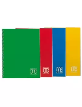 Quaderno One Color Blasetti - A4 - 1 Rigo senza Margini - 1144 (Assortiti Conf. 5)