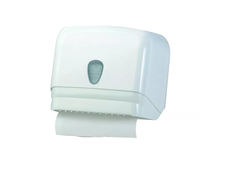 Dispenser per Carta Igienica in Rotolo o Interfogliata Mar Plast - 30x19,5x25,1 cm - A60111 (Bianco)